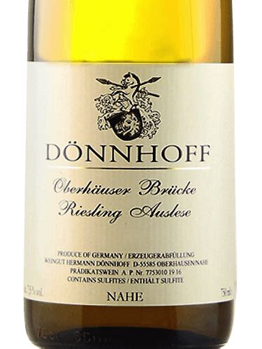 2018 Dönnhoff Oberhäuser Brücke Riesling Auslese Vivino