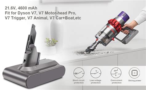 4600mAh V7 Battery Compatible With Dyson V7 Motorhead Pro Trigger