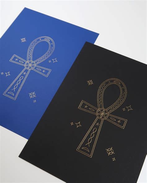 Ankh Art Gold Poster Ankh Poster Egypt Art Ankh Symbol Egyptian