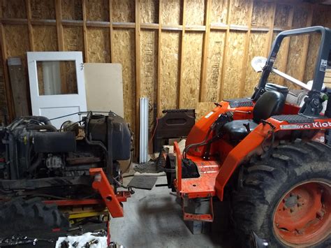 Transmission repair on a Kioti tractor in my home garage. : r