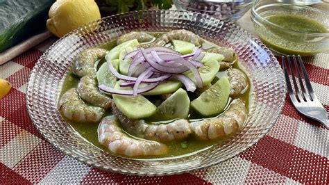 Aguachile De Camarones Receta Mexicana Con Videos Paso A Paso