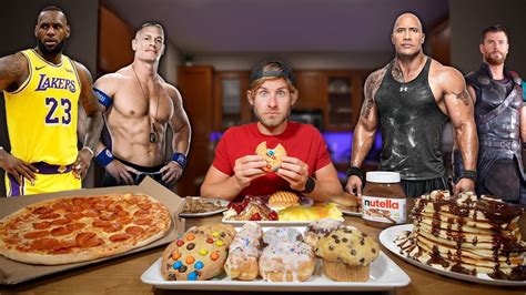 Eating The UNHEALTHIEST Celebrity Cheat Meals YouTube