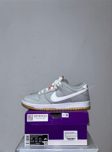 Nike Dunk Low Pro Iso Sb Wolf Grey Gum Men S Fashion Footwear