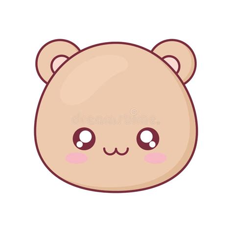 Kawaii Bear Animal Cartoon Vector Design Stock Vector - Illustration of vector, profile: 199603712