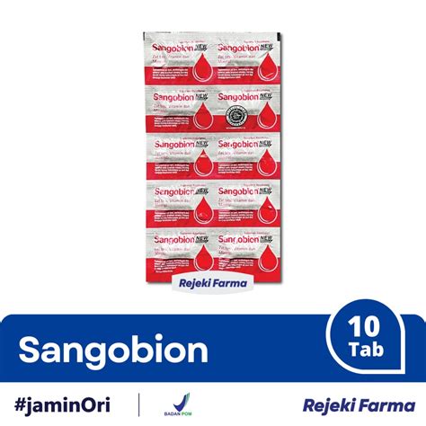 Jual Sangobion 1 Strip Isi 10 Kapsul Kaplet Tablet Vitamin Zat Besi