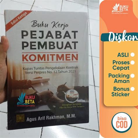 Jual Pejabat Pembuat Komitmen Agus Arif Rakhman Di Lapak Buku Beta