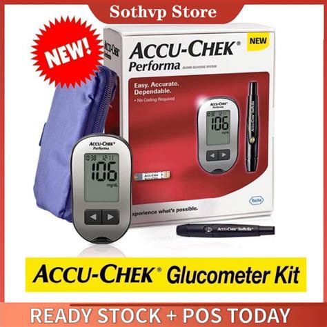 Accu Check Glucometer Performa Lancing Device Kit Blood Glucose Meter