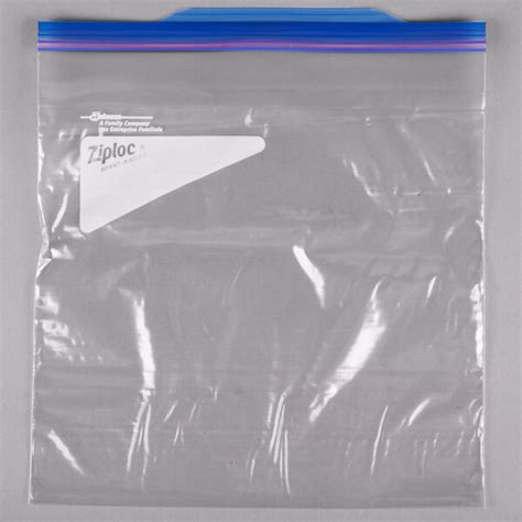 Ziploc® 682258 10 916 X 10 34 One Gallon Freezer Bag With Double Zipper And Write On Label