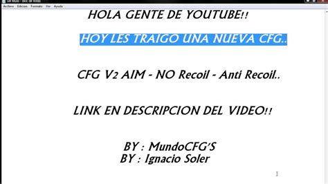 CFG V2 Aim No Recoil Anti Recoil MC YouTube