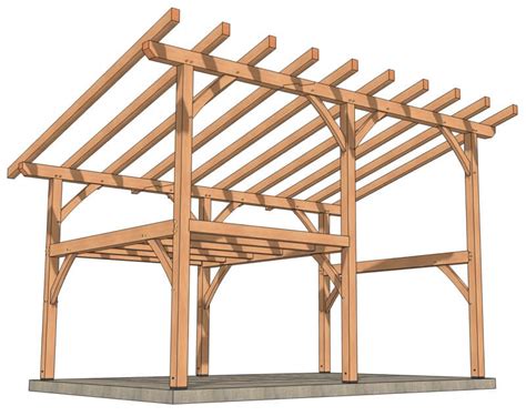 Shed Roof With Loft Plan Timber Frame Hq