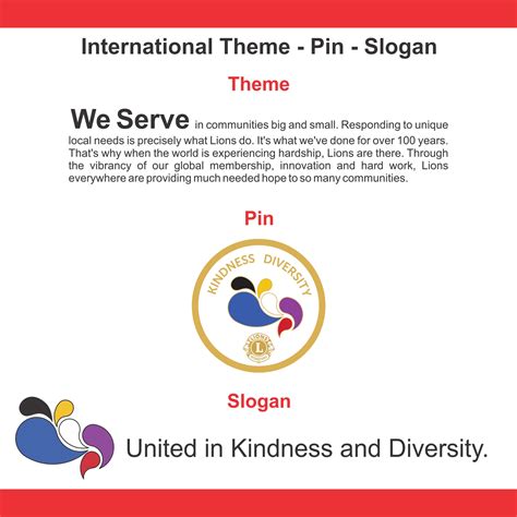 International Theme – Pin – Slogan