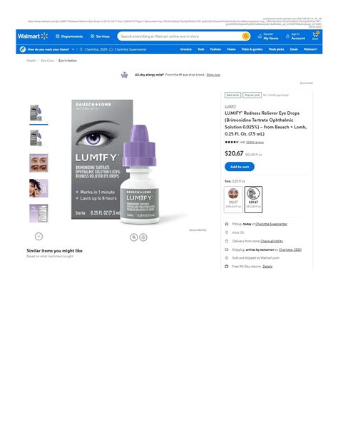 Bausch Lomb Lumify Bausch Lomb Incorporated Trademark Registration