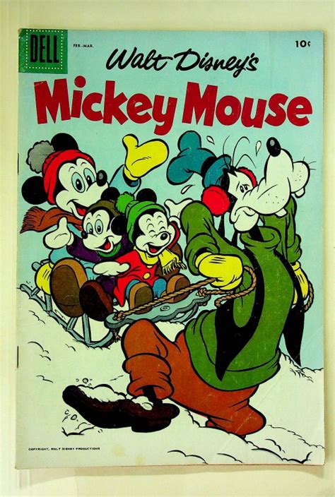 Mickey Mouse Walt Disney S Feb Mar Dell Good Comic