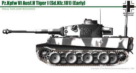 Pz Kpfw Vi Ausf H Tiger I Early Production Model With Snorkel