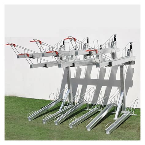 Road Bike Stand Parking Floor Two Tier Double Layer Bicycle Rack