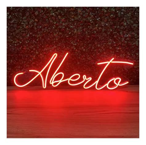 Painel Neon Led Aberto 59x21cm Parcelamento Sem Juros