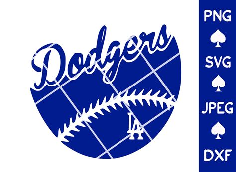 Los Angeles Dodgers Svgpng La Dodgers Ball Svg La Dodgers Etsy