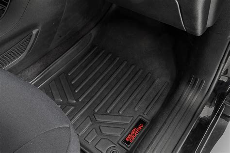 Rough Country Floor Mats Fr Rr Jeep Cherokee Kl Wd Wd