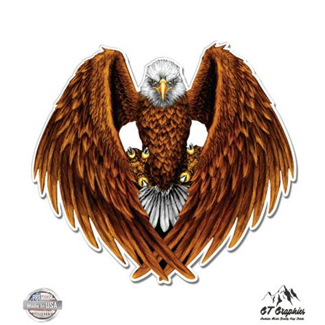 American Eagle - 3" Vinyl Sticker - For Car Laptop I-Pad Phone Helmet ...