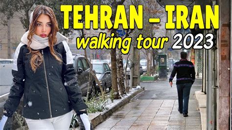 Walking Tour Iran Walking In Cold Days Of Tehran City Tehran 2023