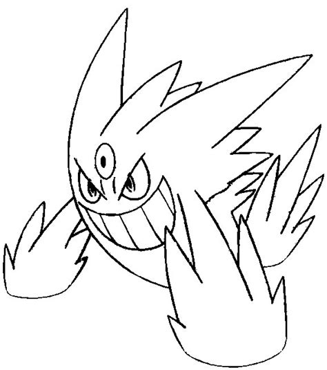 Unico Disegni Da Colorare Pokemon Gengar Migliori Pagine Da Colorare