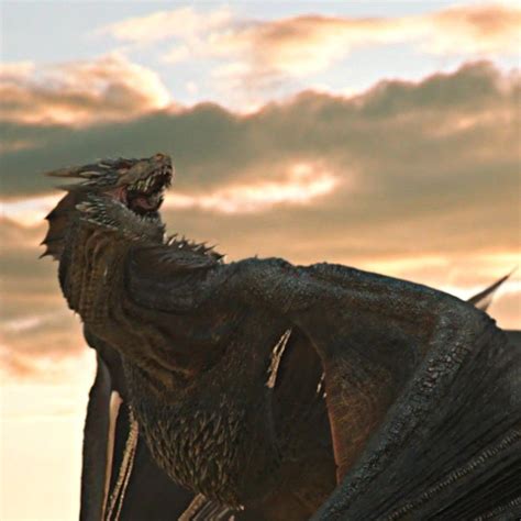 Black Dragon In Game Of Thrones Style