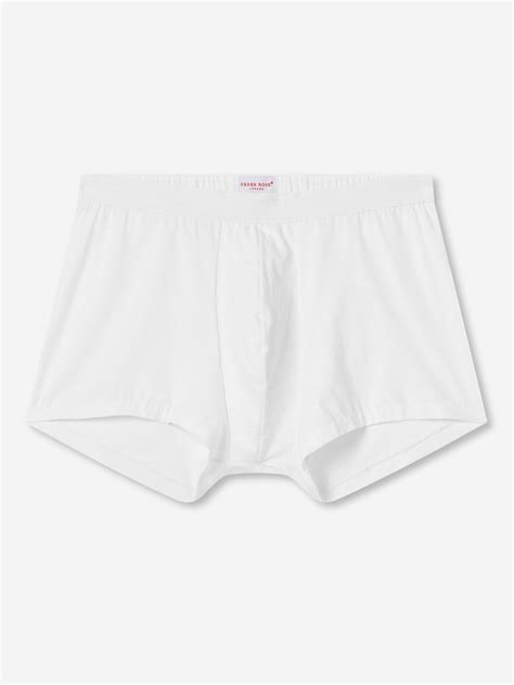 Mens Boxer Briefs Jack Pima Cotton White Derek Rose