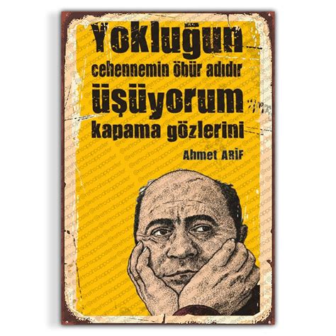 Ahmet Arif Ahşap Retro Vintage Poster Retro Ahşap Poster