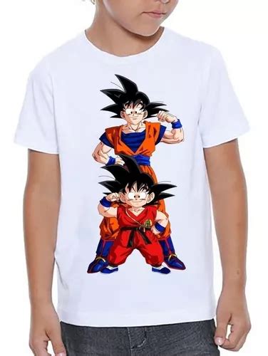 Camiseta Infantil Dragon Ball Goku Gohan Sayajin Anime Mercadolivre