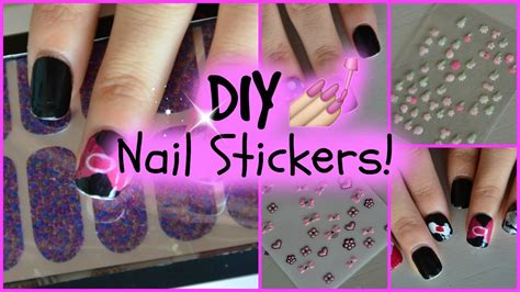 Diy Nail Stickers Youtube