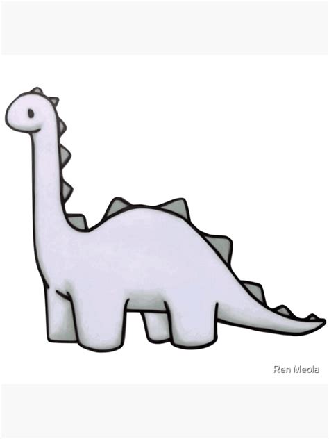 "Cute Dinosaur Cartoon Long Neck Dino" Poster for Sale by InfiniteSix ...