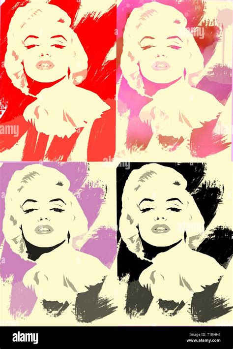 Marilyn monroe illustration Stock Photo - Alamy
