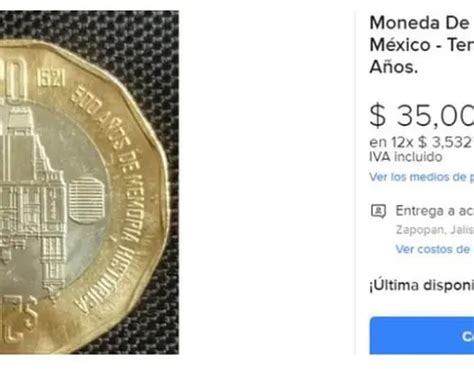 Las Nuevas Monedas De 20 Pesos Se Ofertan Hasta En 35 Mil Pesos En