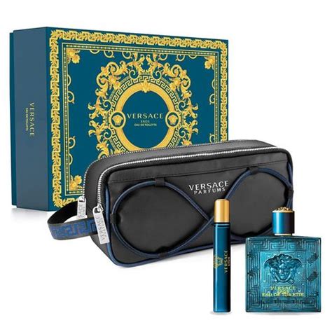 Set N C Hoa Nam Versace Eros Man Edt Gift Set With Travel Bag M N