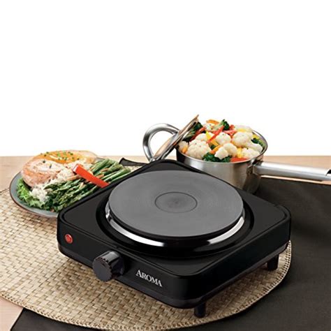 Aroma Housewares Ahp 303 Single Burner Hot Plate Black Home Garden Kitchen Dining Kitchen