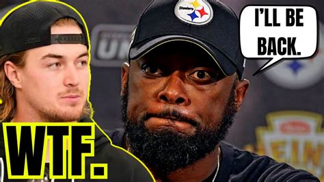 Kenny Pickett Skips Out Steelers Coach Mike Tomlin Reveals His Future