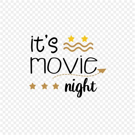 Movie Night Clip Art Black And White