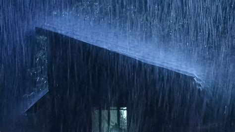 Rain On Roof 12 Hours Beat Insomnia With Heavy Rain Thunder On The