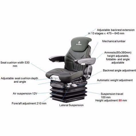 Grammer Seat Maximo Comfort Plus For Agriculture Equipment Warehouse