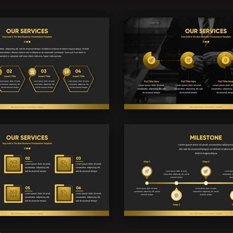 Stay Gold Business Presentation Powerpoint Template In 2024 Business Presentation Powerpoint