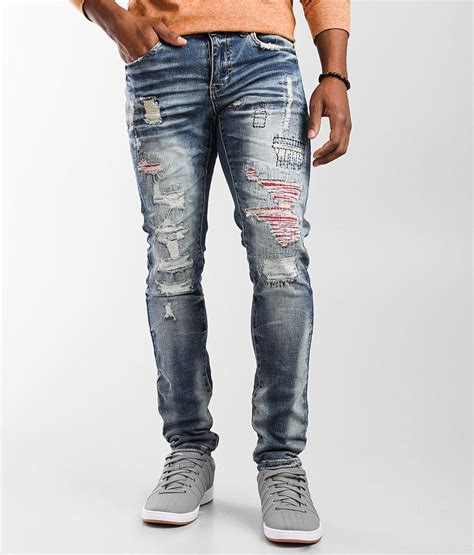 Industrial Indigo Skinny Stretch Jean Mens Jeans In Indigo Buckle