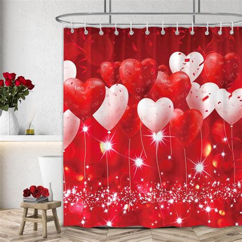 Amazon Msocio 72x72 Inch Happy Valentine S Day Shower Curtain Sets