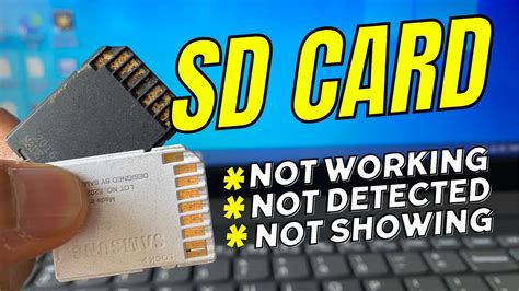 How To Fix Sd Card Not Showing Up Or Working In Windows 1011 Youtube