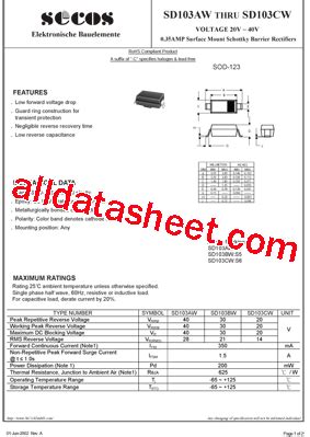 Sd Bw Datasheet Pdf Secos Halbleitertechnologie Gmbh