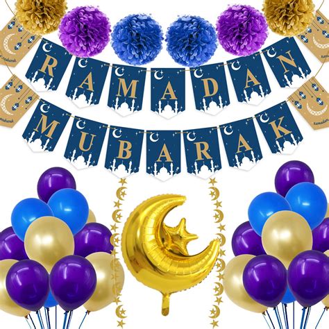 Funnlot Ramadan Decorations For Home Ramadan Mubarak Banner Ramadan