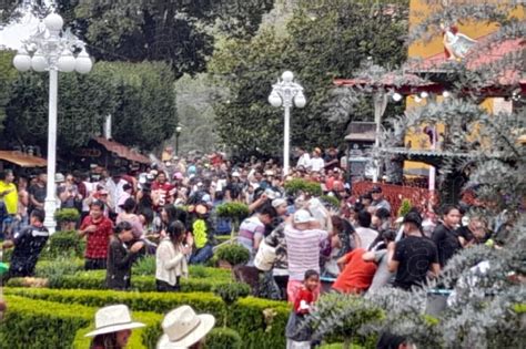 Fiesta En Mineral Del Chico Tras Lluvia De P Talos Cientos Conviven En