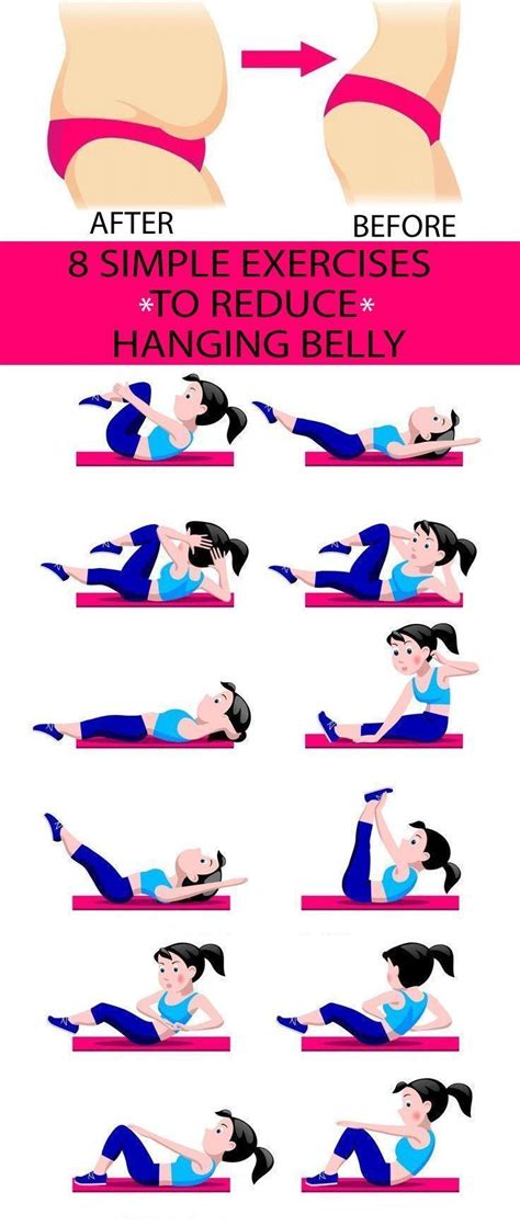 8 Simple And Best Exercises To Reduce Hanging Belly Belly