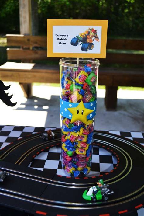 Super Mario Brothers Mario Kart Wii Birthday Party Ideas Photo 7 Of