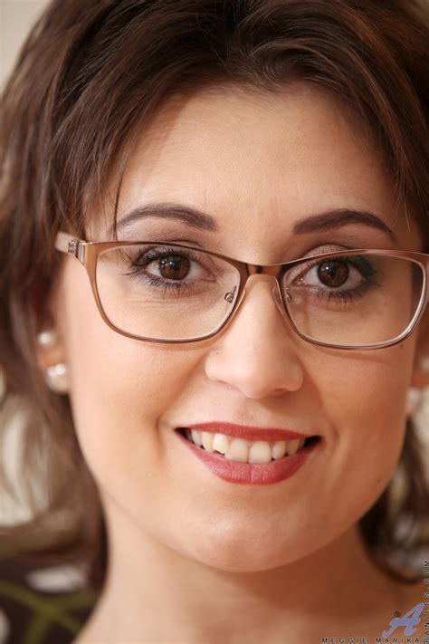 Geeky Czech MILF Meggie Marika Touches Her Fuzzy Pussy In The Chair CoedCherry