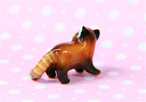 Red Panda Polymer Clay Figurine Ooak — Fox Luu Creations